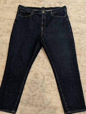 Dark Wash Straight Leg Jeans